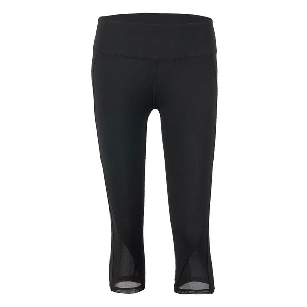 Női sport leggings hálóval, magas derékkal és 7/8 hosszban