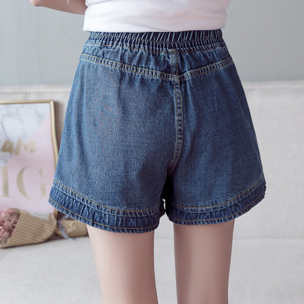 Pantaloni scurți casual de damă cu talie și buzunare standard