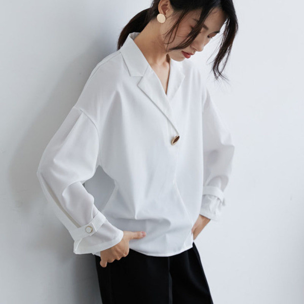 Елеганта дамска риза широк модел