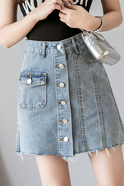 Fusta topică de damă model drept cu buzunar