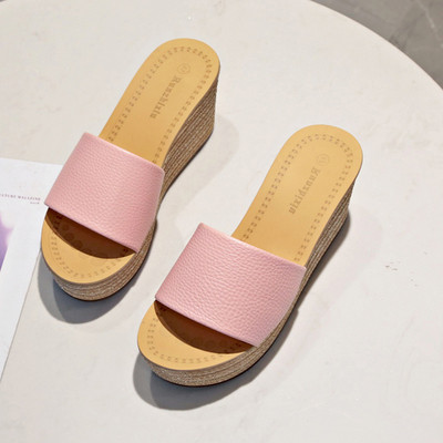 Női modern papucs magas emelvénnyel