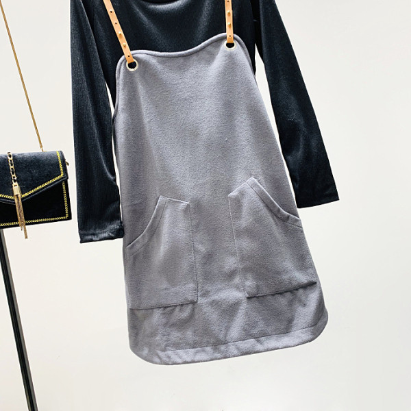 Ikdienas sieviešu komplekts sieviešu kleita ar plānām lencītēm divās daļās