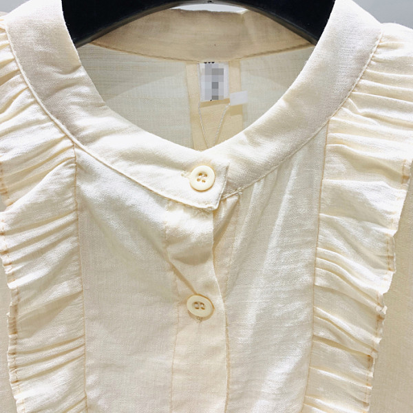 Jauna modeļa sieviešu krekls ar ovālu kakla izgriezumu un platām piedurknēm