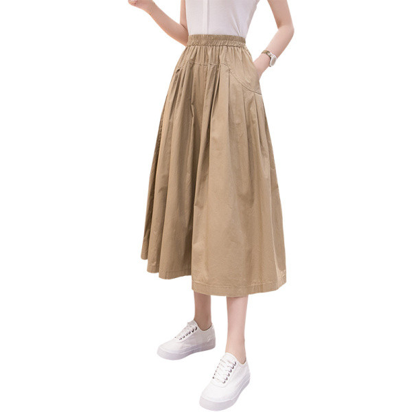 Jauna modeļa sieviešu platas bikses ar augstu vidukli un 9/8 garumu