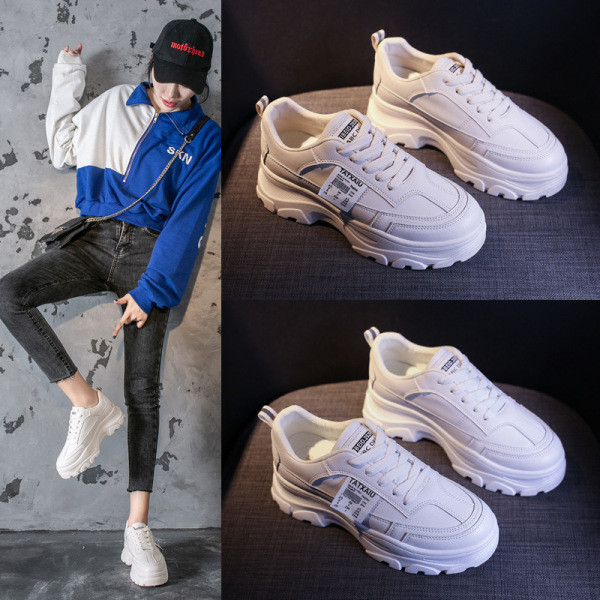 Mūsdienīgas ikdienas kedas ar raupju zoli un mežģīnēm baltā krāsā