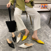 Jauns sieviešu smailo čību modelis ar zemiem papēžiem