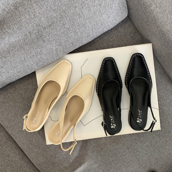 Sieviešu pavasara-vasaras sandales no eko ādas