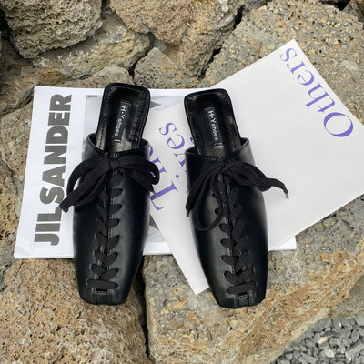 Új fűzős műbőr papucs modell