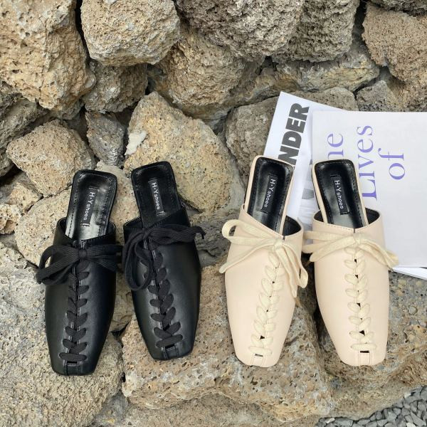 Új fűzős műbőr papucs modell