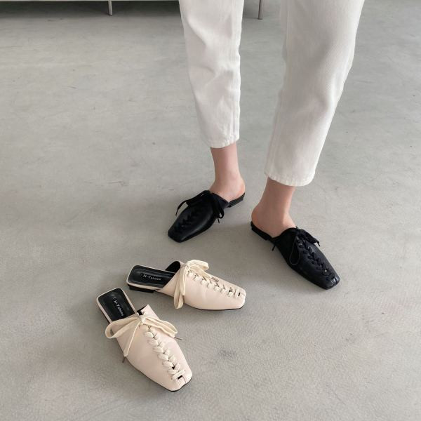 Új fűzős műbőr papucs modell