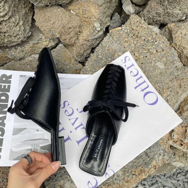 Új fűzős műbőr papucs modell