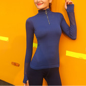 Moteriška sportinė palaidinė su užtrauktuku ir tinkleliu ant rankovių