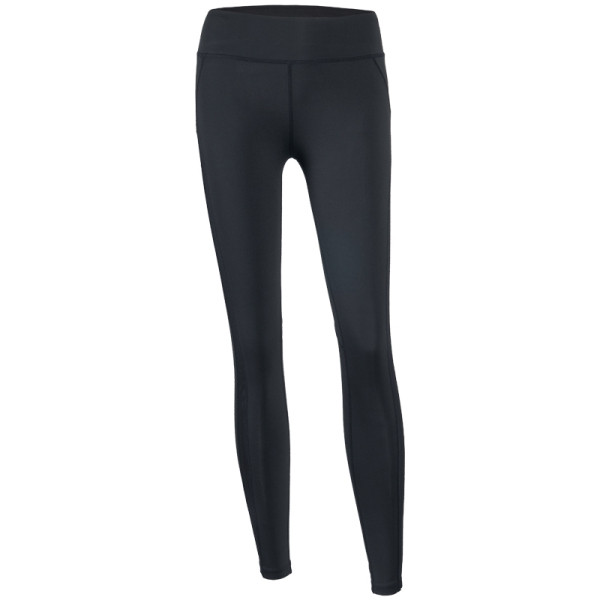 Melni sporta legingi ar augstu vidukli un krāsainām apmalītēm