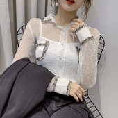 Női alkalmi ing gombokkal és kövekkel