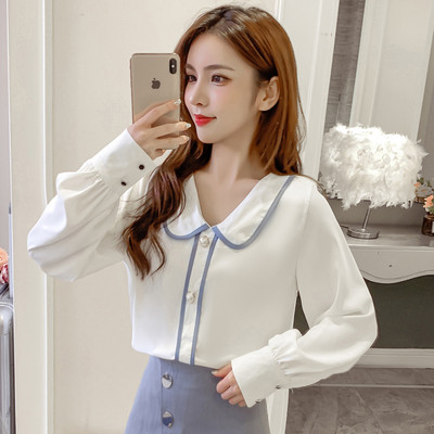 Dabartiniai moteriški marškiniai su sagutėmis ir špicine iškirpte