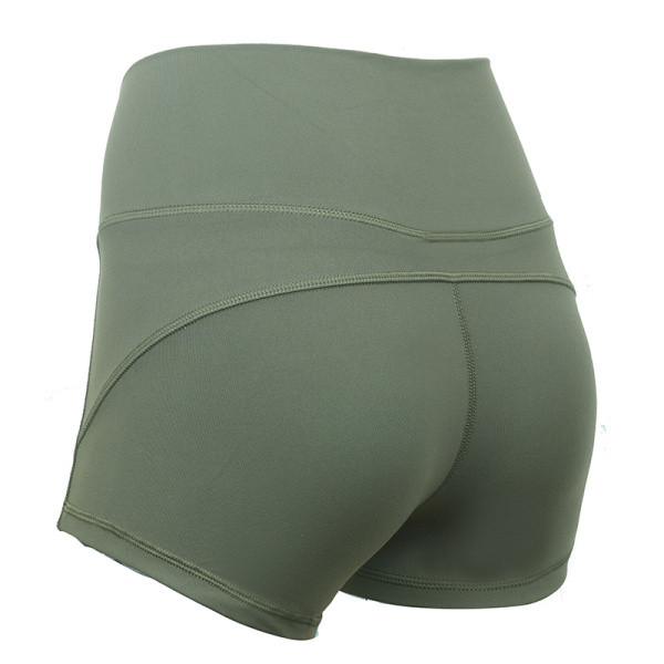 Elastingi sportiniai šortai aukštu juosmeniu