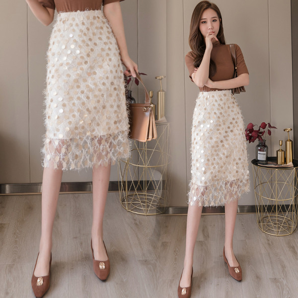 Moderni sieviešu svārki ar augstu vidukli un fliteriem