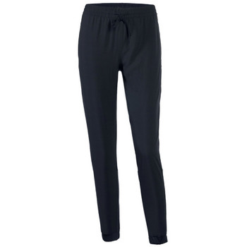 Черен спортен панталон с висока еластична талия и мрежа