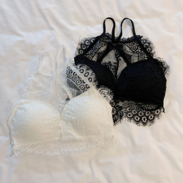 Bustiera dama model nou din dantela cu bretele subtiri