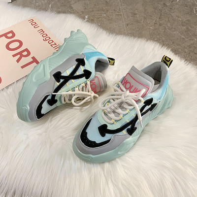 HIT Modernas sieviešu kedas ar krāsainu raupju zoli