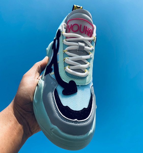 HIT Modernas sieviešu kedas ar krāsainu raupju zoli