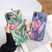 Daudzkrāsains futrālis ar ziedu rakstu priekš iPhone XS - divi modeļi