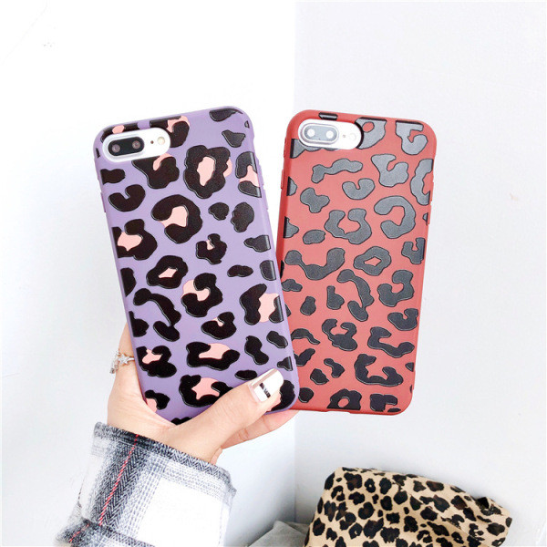 Silikona maciņš ar leoparda rakstu priekš iPhone XS