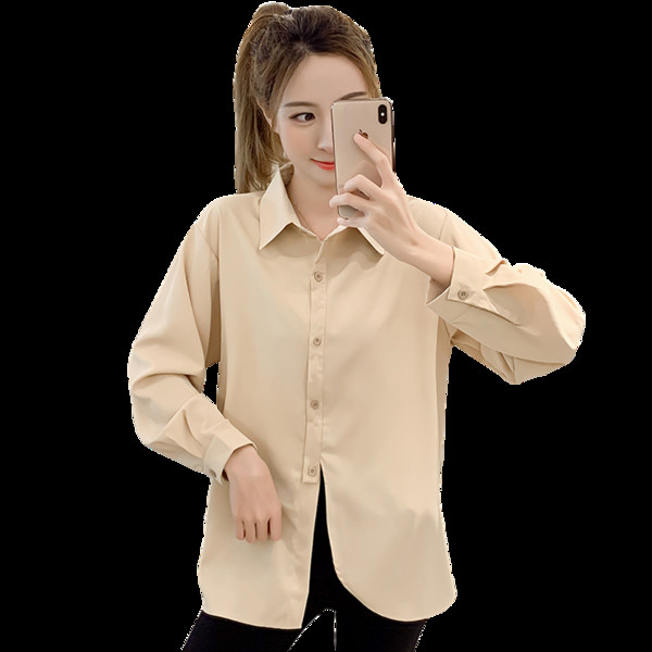 Ikdienas sieviešu krekls ar klasisku apkakli un pogām