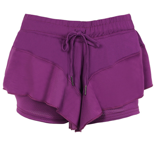 Moteriški sportiniai šortai su antblauzdžiais ir elastingu juosmeniu