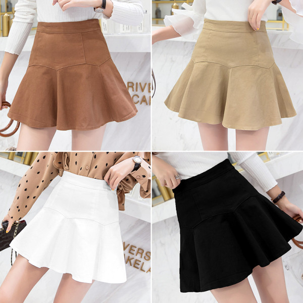 Fusta scurta de dama croiala cu talie inalta