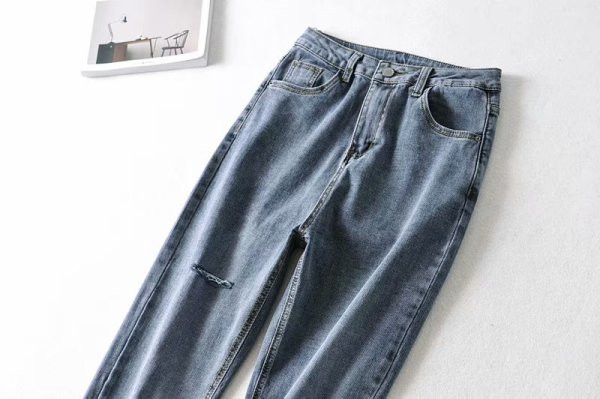 Jauns sieviešu džinsa bikšu modelis ar augstu vidukli