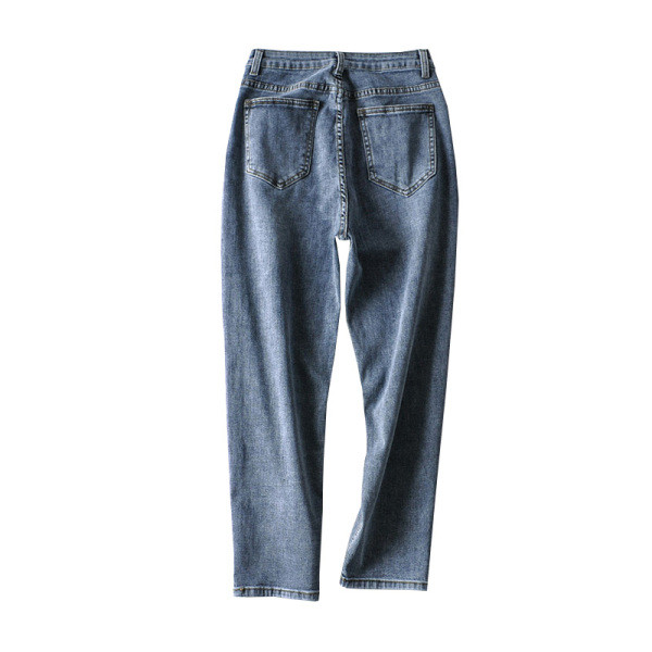 Jauns sieviešu džinsa bikšu modelis ar augstu vidukli