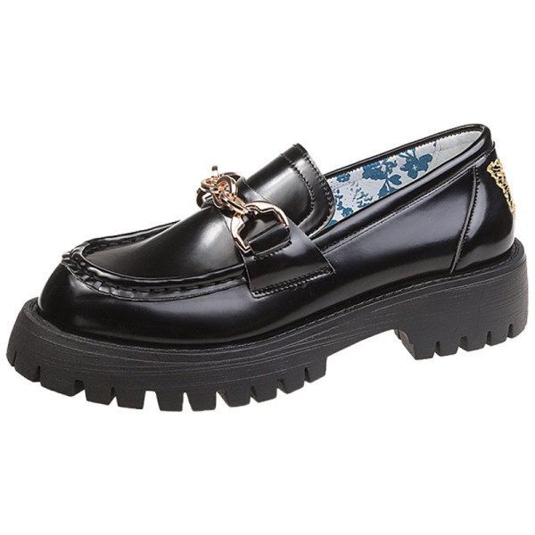 Ikdienas sieviešu ādas apavi ar krāsainu izšuvumu