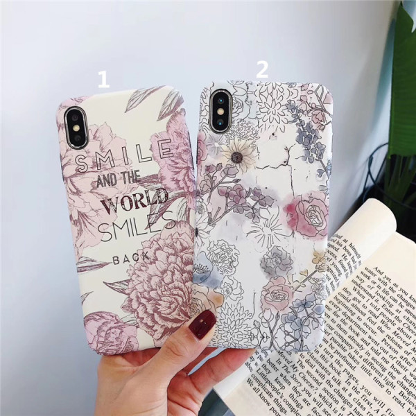 Tvrda poleđina za iPhone XS sa cvjetićima - dva modela