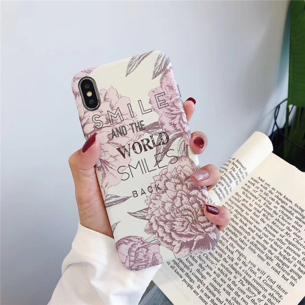 Tvrda poleđina za iPhone XS sa cvjetićima - dva modela