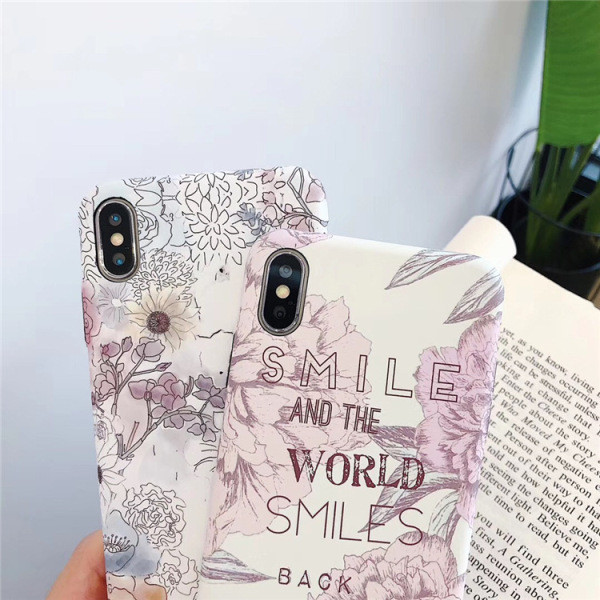 Tvrda poleđina za iPhone XS sa cvjetićima - dva modela