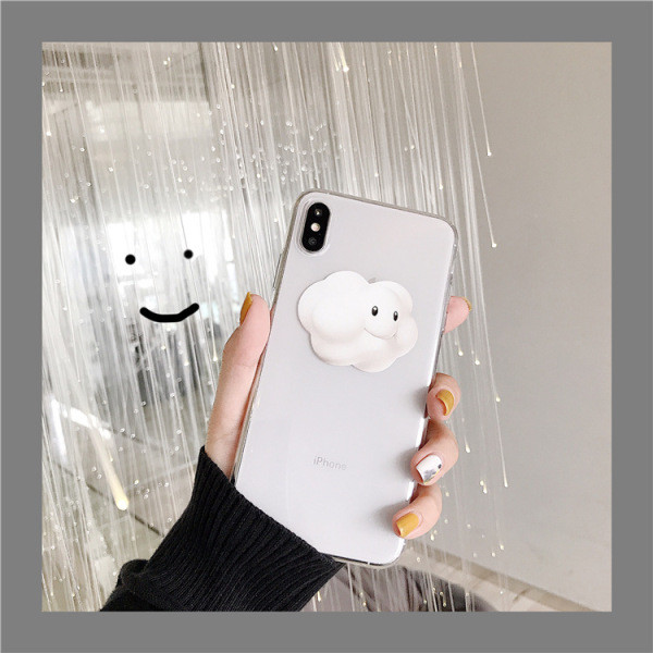 Διαφανής θήκη στοιχείων 3D Cloud για το iPhone XS