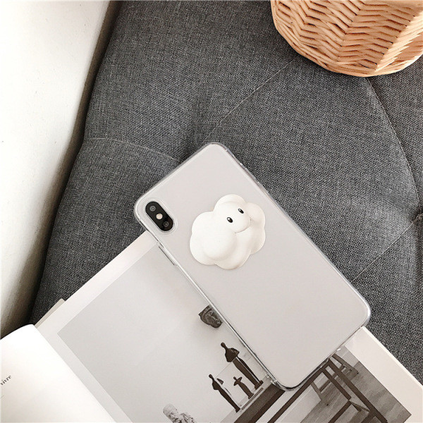 Διαφανής θήκη στοιχείων 3D Cloud για το iPhone XS