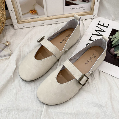 Pantofi de dama cu talpa plata din piele ecologica