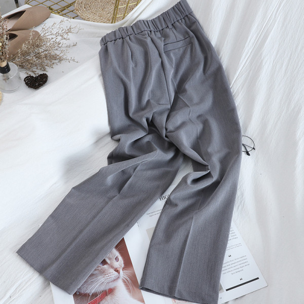 Pavasarinės moteriškos kelnės aukštu juosmeniu