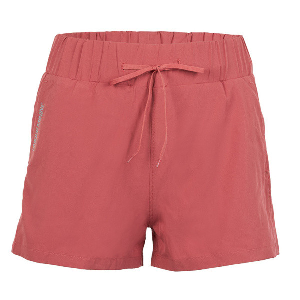 Sieviešu sporta šorti plats modelis ar elastīgu jostasvietu