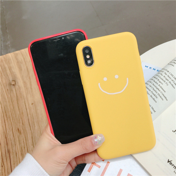 Ματ θήκη  για το iPhone XS με τύπωμα χαμόγελο