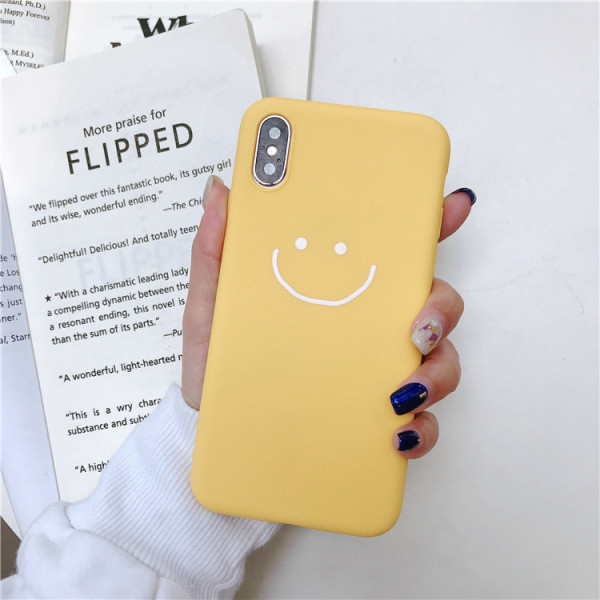 Ματ θήκη  για το iPhone XS με τύπωμα χαμόγελο