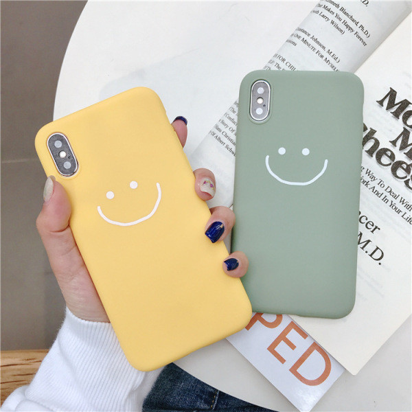 Ματ θήκη  για το iPhone XS με τύπωμα χαμόγελο