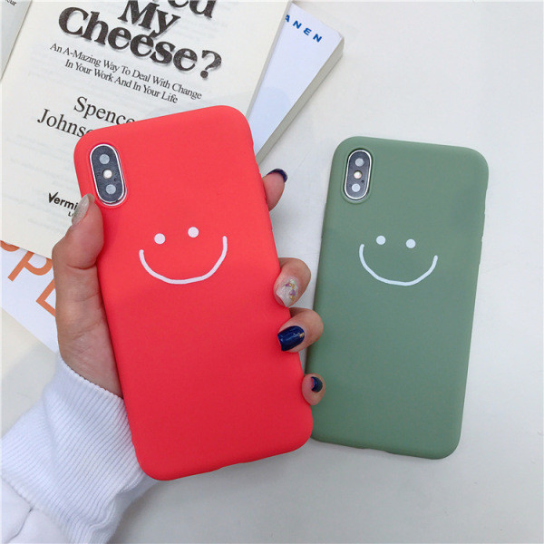 Ματ θήκη  για το iPhone XS με τύπωμα χαμόγελο