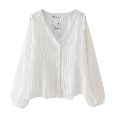 Naujo modelio pavasariniai marškinėliai su V formos iškirpte plataus modelio