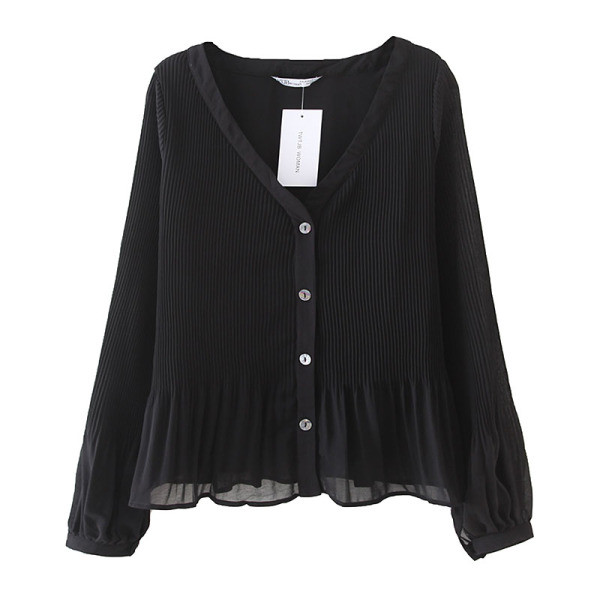 Naujo modelio pavasariniai marškinėliai su V formos iškirpte plataus modelio