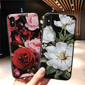 Калъф за iPhone XS с флорален десен -два модела