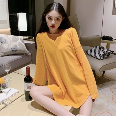 Широка дамска блуза с дълъг ръкав и гол гръб с връзки