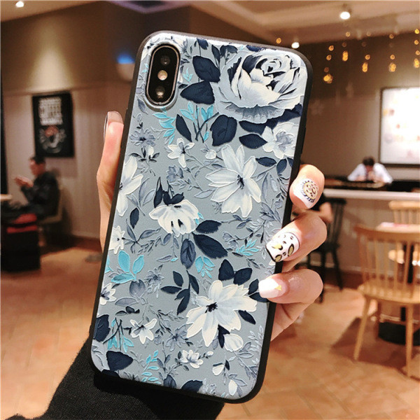 Θήκη με φλοράλ πριντ για IPhone XS - δύο μοντέλα